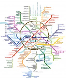 Подробная схема московского метро