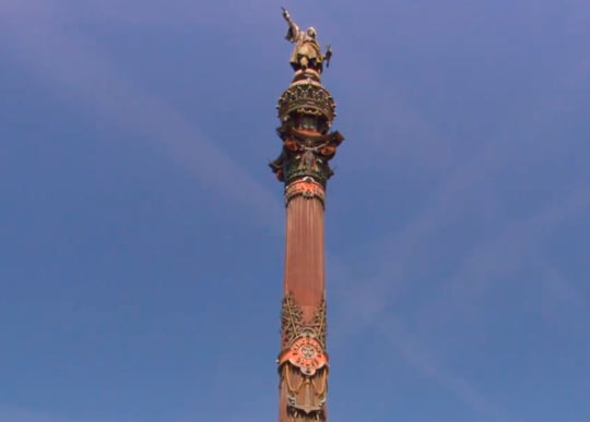 Один из символов Барселоны, памятник Христофору Колумбу