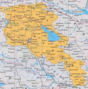 Карта армении с достопримечательностями на русском
